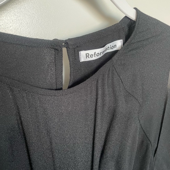 Reformation cornelia Black Jumpsuit - Picture 7 of 8